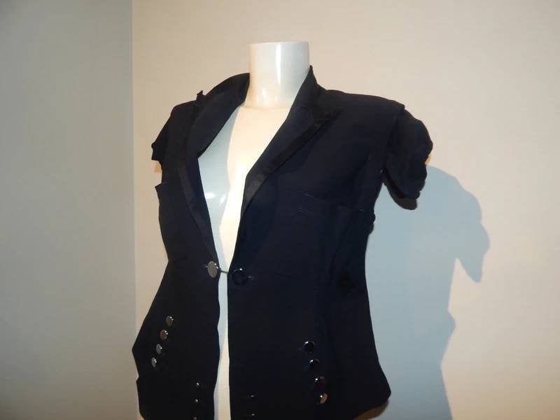 High Use apart stretch jasje kort model aparte details D40, Maat 38/40 (M), Verzenden, Zwart, HIgh Use