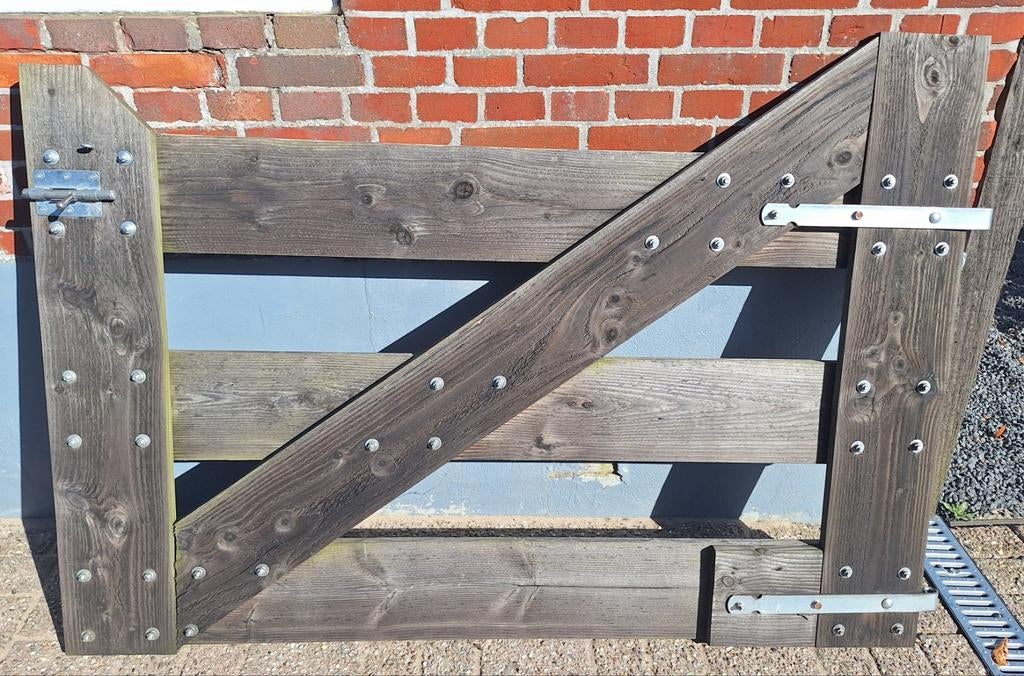 Tuinhekje / landhekje van Douglas hout, Tuin en Terras, Tuinpoorten, Ophalen, Gebruikt, 100 tot 150 cm, 150 tot 200 cm