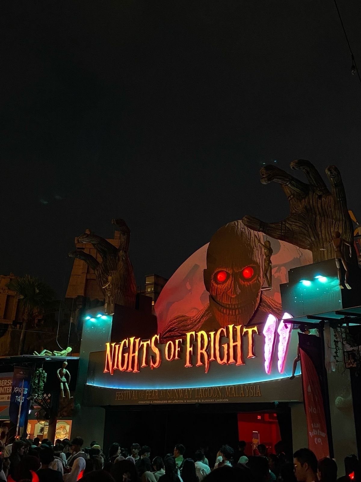 Fright night ticket, Eén persoon, Ticket of Toegangskaart