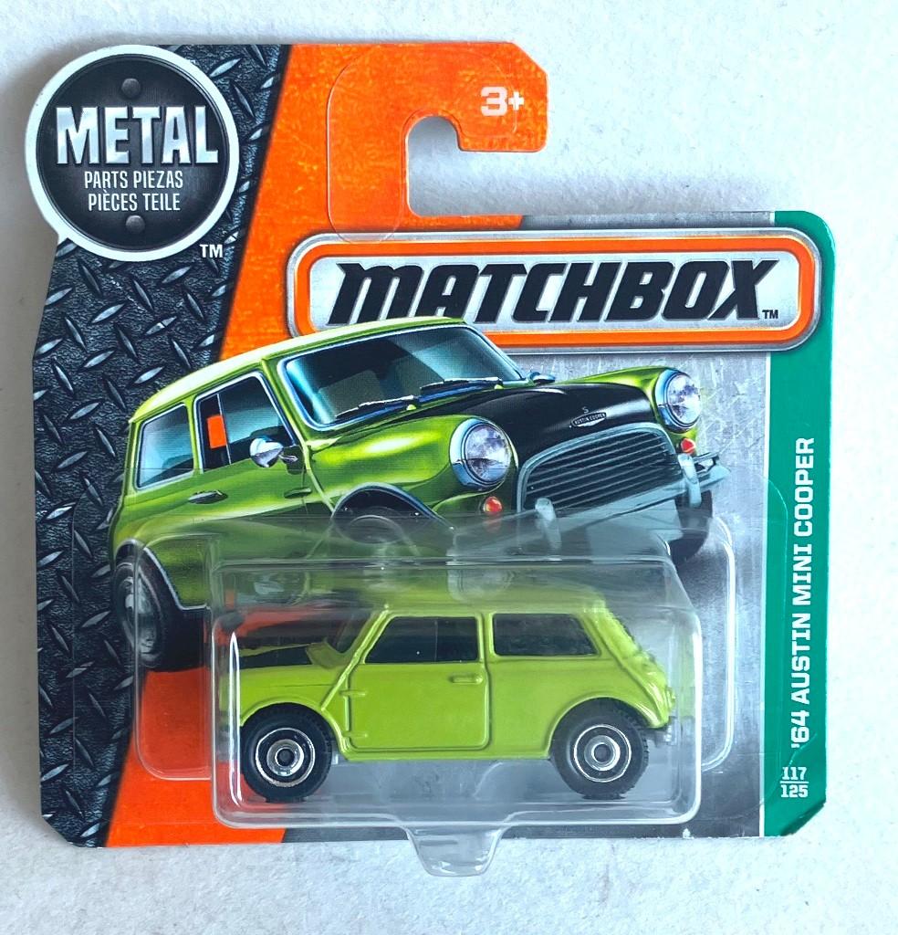 Austin Mini Cooper groen  #117/125 Matchbox., Ophalen of Verzenden, Zo goed als nieuw, Auto