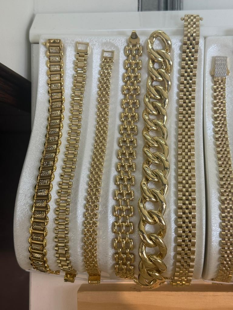 Prachtige 14 Karaats Gouden Armbanden – Italiaanse Modellen, Sieraden, Tassen en Uiterlijk, Armbanden, Ophalen of Verzenden, Nieuw