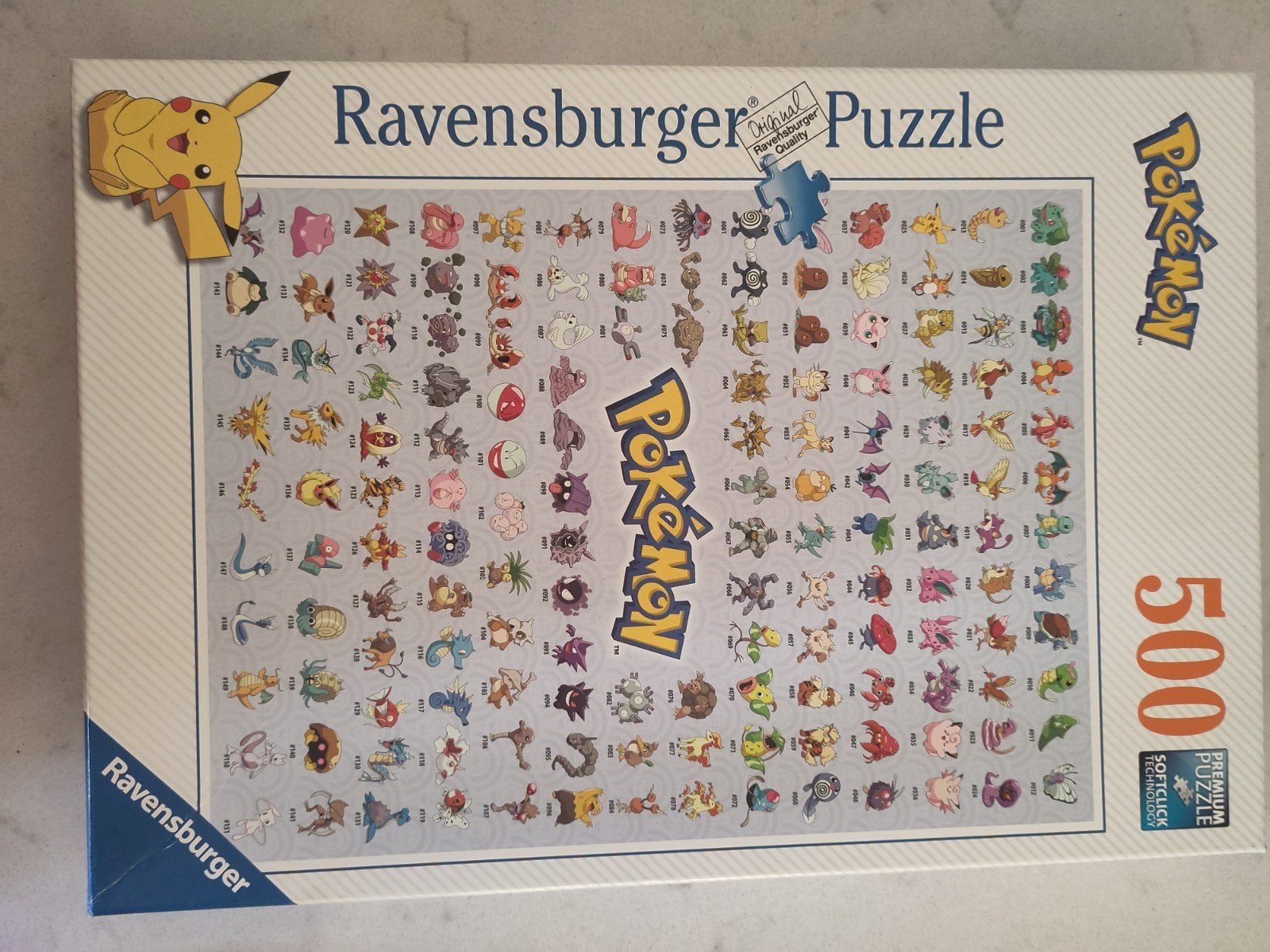 Ravensburger Pokémon Legpuzzel 500 stukjes, Ophalen of Verzenden, 500 t/m 1500 stukjes, Zo goed als nieuw, Legpuzzel