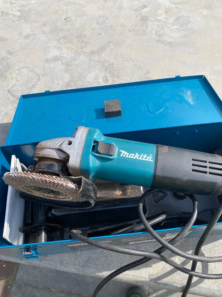 Slijpschijf, Ophalen, Gebruikt, 700 tot 1000 watt, Haakse handslijpmachine