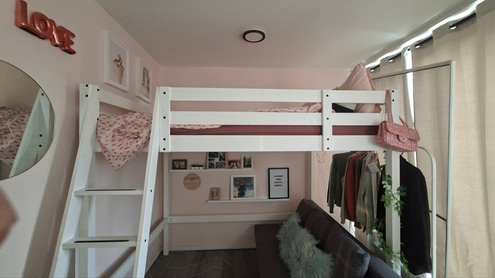 Ikea Smastad Hoogslaper - Poten ingekort, Huis en Inrichting, Ophalen, Gebruikt, Hoogslaper, Tweepersoons