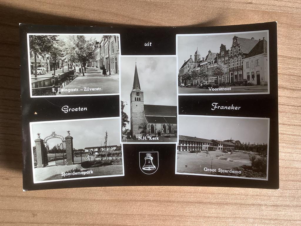 ansichtkaart Franeker, Ophalen of Verzenden, Gelopen, Friesland