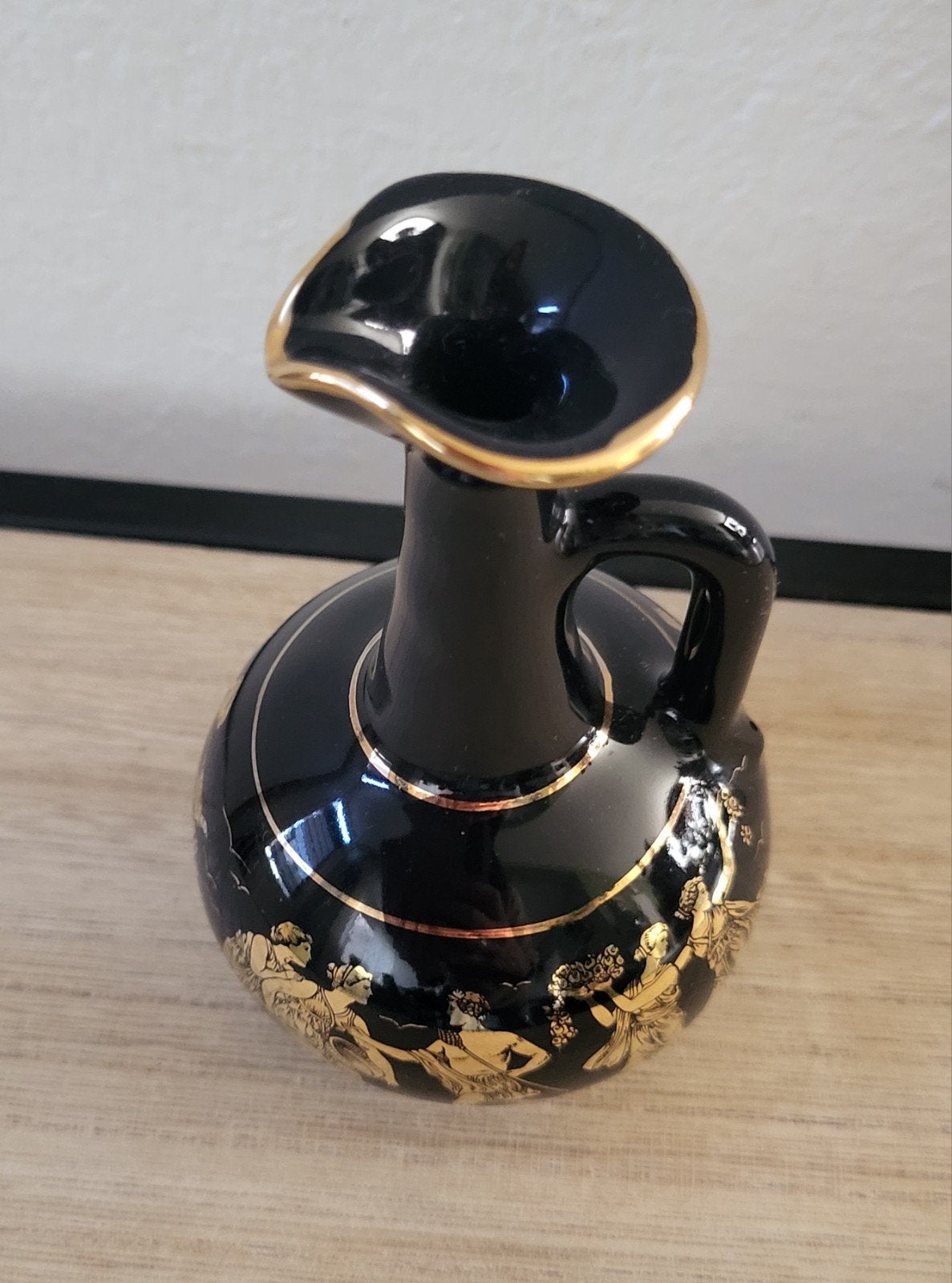 Handgemaakte Griekse vaas met 24K goud decoratie, Ophalen