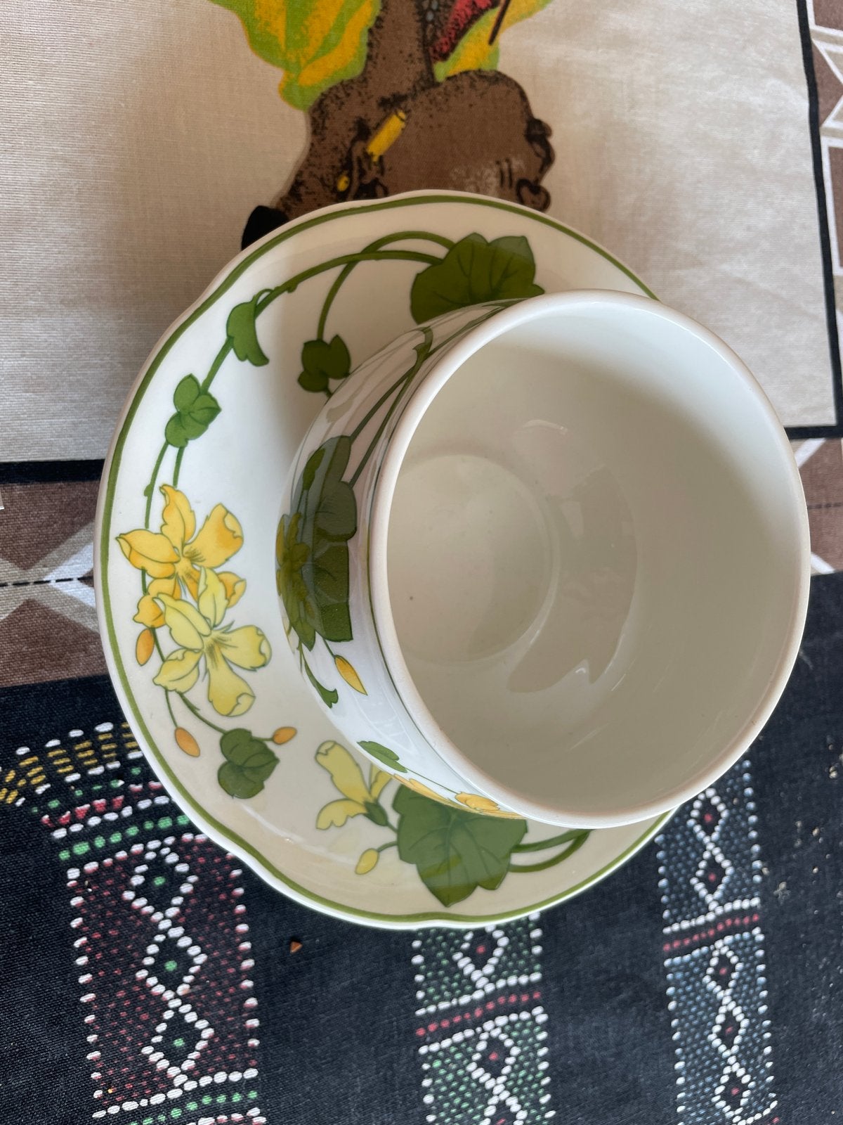 Villeroy en Boch geranium sauskom, Villeroy & Boch, Ophalen of Verzenden, Zo goed als nieuw, Kom(men)