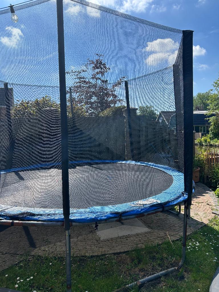 Trampoline met veiligheidsnet, Ophalen, Gebruikt
