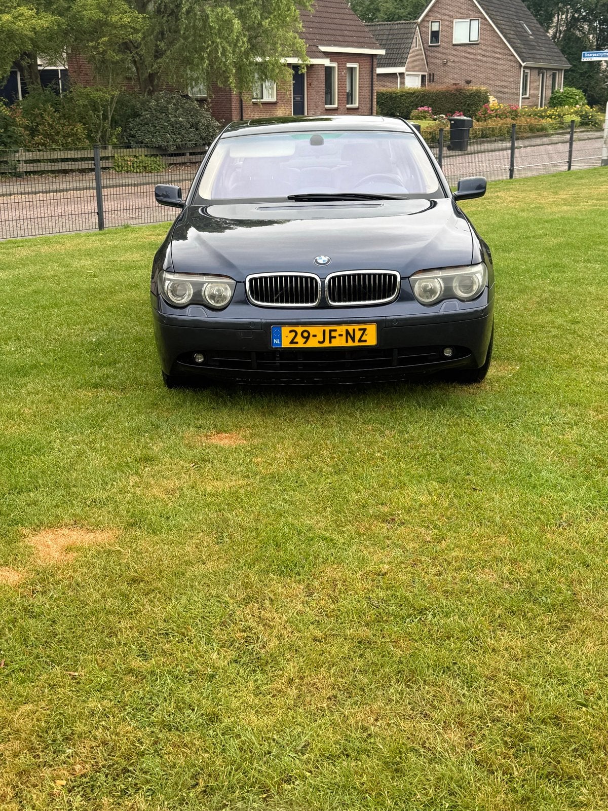 BMW 7-Serie 4.4 745I AUT 2002 Blauw, Auto's, BMW, Automaat, Achterwielaandrijving, 8 cilinders, Blauw