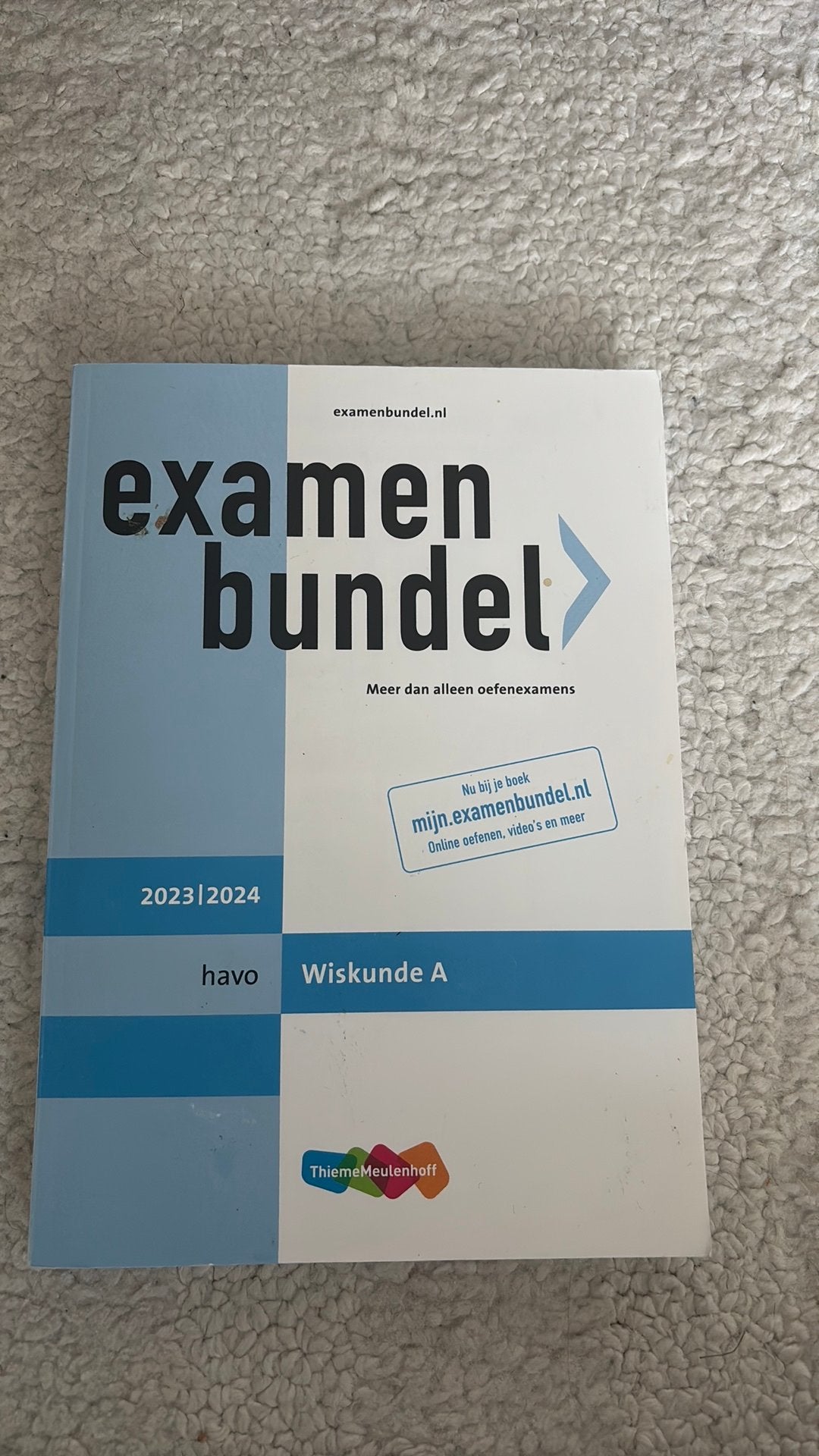Examenbundel, wiskunde A, havo, Boeken, Ophalen of Verzenden, Zo goed als nieuw, HAVO