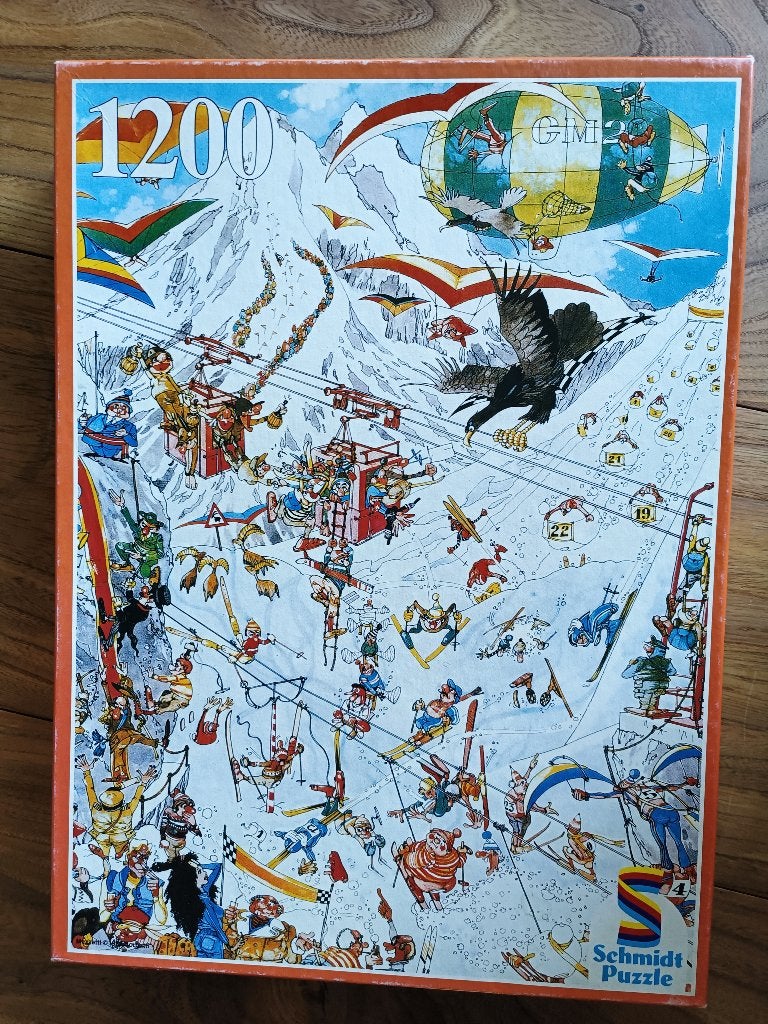 Puzzel 1200 stukjes NIEUW Ski plezier Schmidt, Ophalen of Verzenden, 500 t/m 1500 stukjes, Nieuw, Legpuzzel