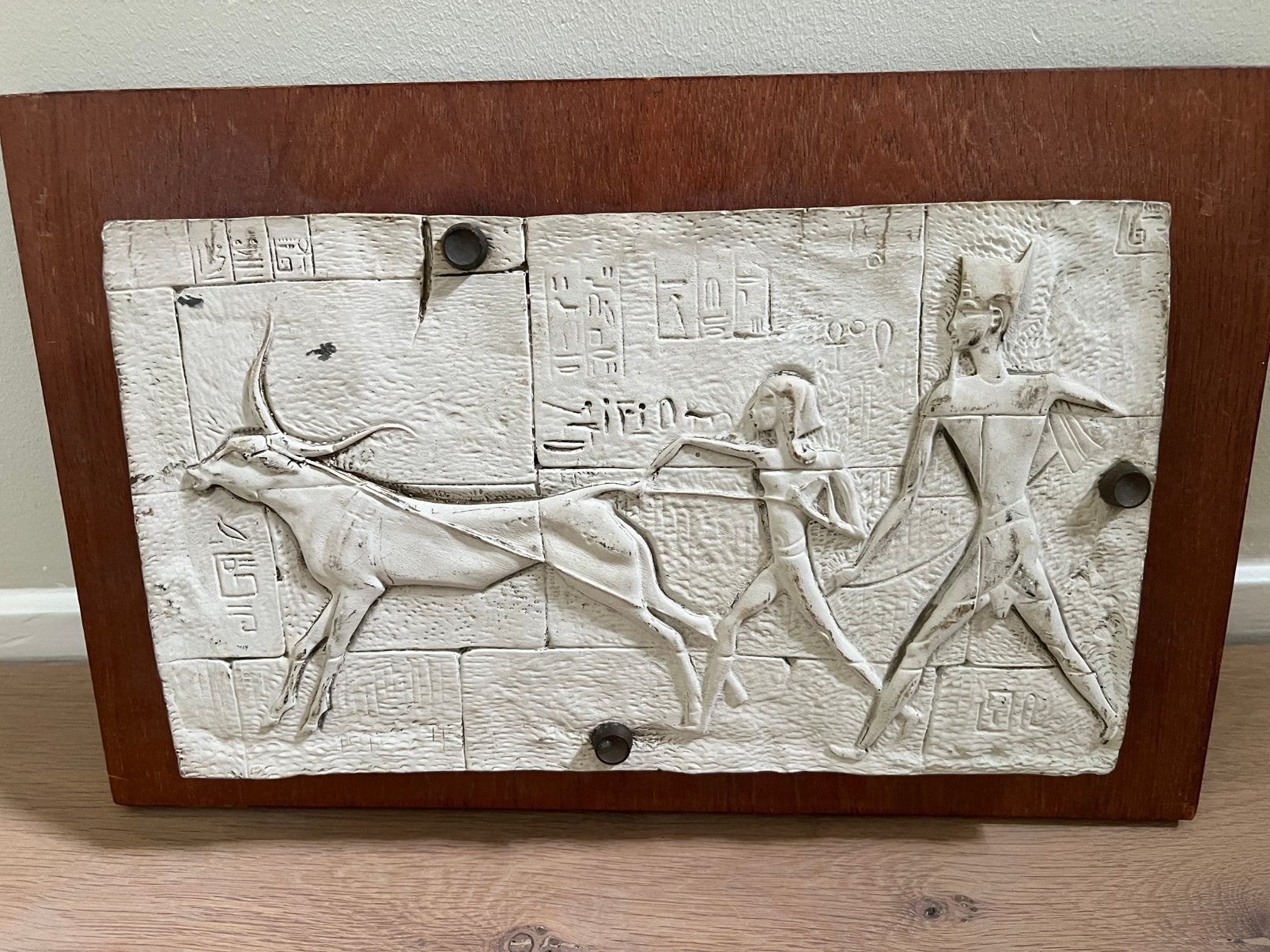 Kunstwerk egyptische reliëf, Ophalen of Verzenden