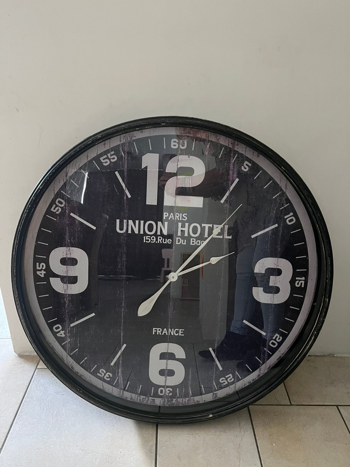 Grote wandklok, Ophalen, Zo goed als nieuw, Wandklok