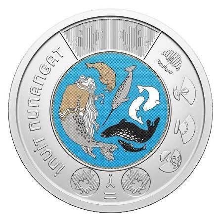 Canada - Color 2 Dollar 2024 - Inuit Nunangat - Circulated, Postzegels en Munten, Munten | Amerika, Verzenden, Noord-Amerika, Losse munt