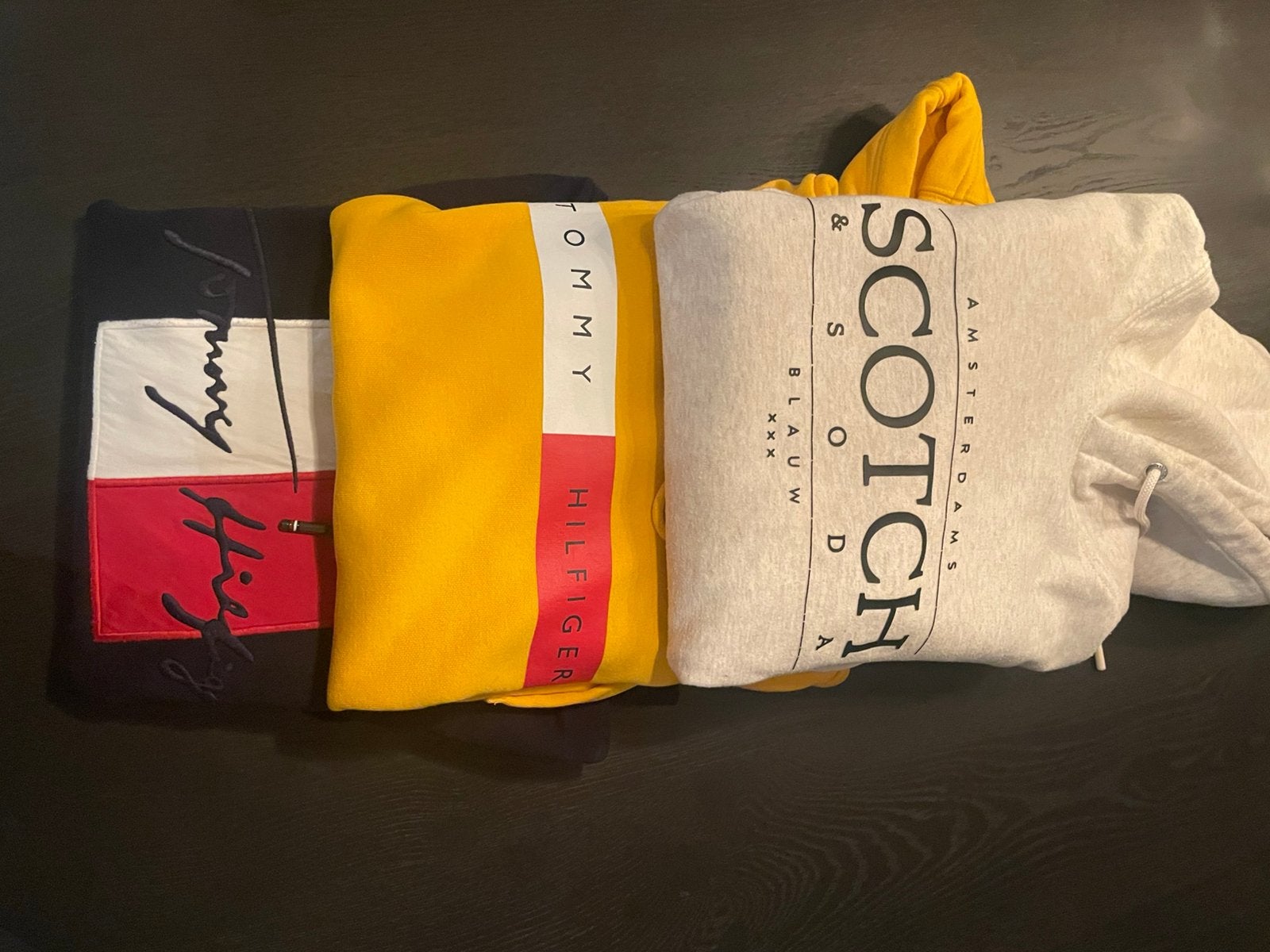 3 Hoedies voor 45.- - Tommy hilfiger / scotch( maat small), Kleding | Dames, Ophalen of Verzenden, Zo goed als nieuw, Blauw, Sokken en Kniesokken