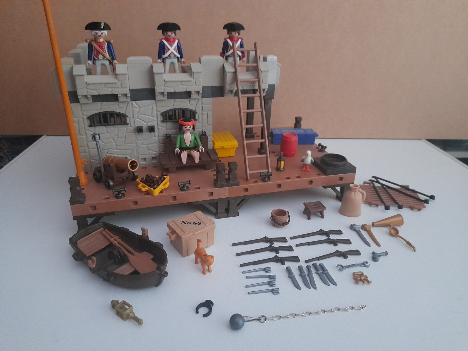 playmobil 3112 gevangenis, Ophalen of Verzenden, Zo goed als nieuw, Complete set, Kasteel/Fort