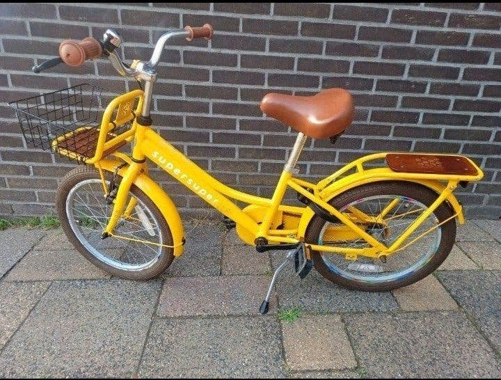 18 Inch kinderfiets, meisjesfiets, Fietsen en Brommers, Ophalen, Terugtraprem, Gebruikt, SuperSuper Cooper