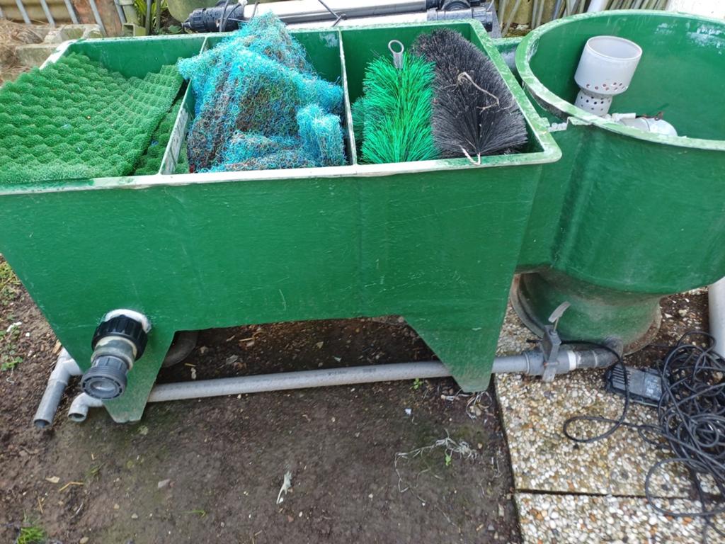 meerkamer filter met vortex en pomp, Ophalen, Gebruikt, Vijverfilter