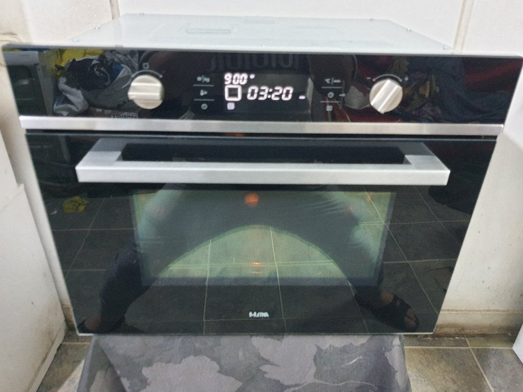 Inbouw Etna Combimagnetron oven werkt Perfect (CM244ZT), Ophalen, Combimagnetron, Hete lucht, Zo goed als nieuw