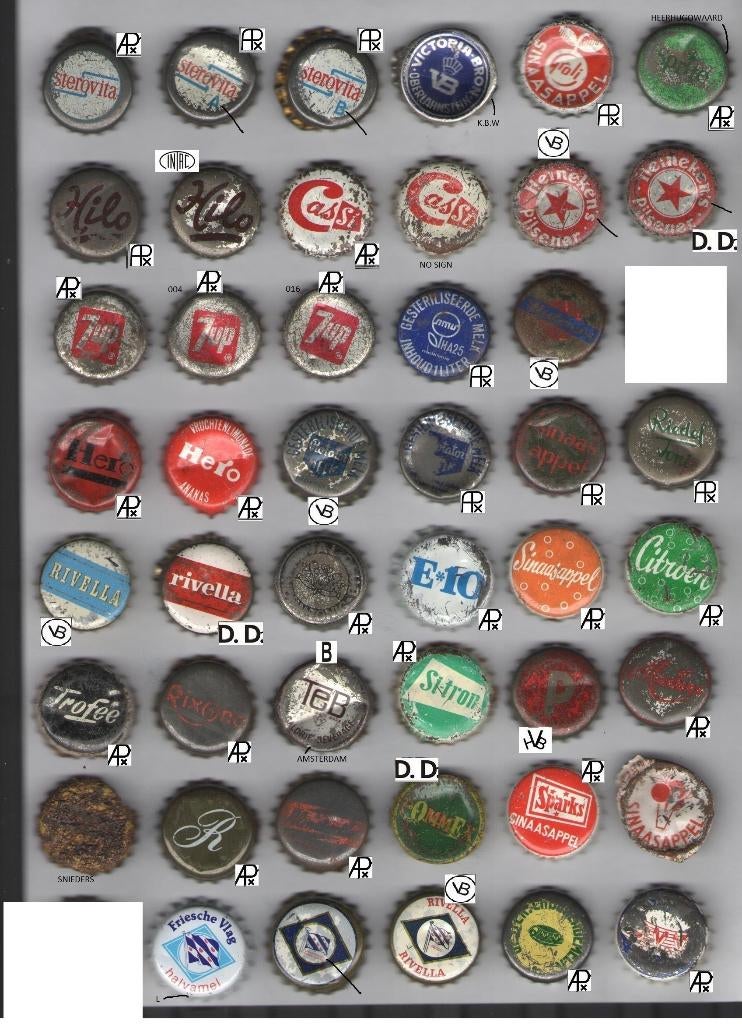 kroonkurken - bier dopjes - melk dop - limonade - frisdrank, Verzamelen, Ophalen of Verzenden, Gebruikt, Flesje(s), Overige merken