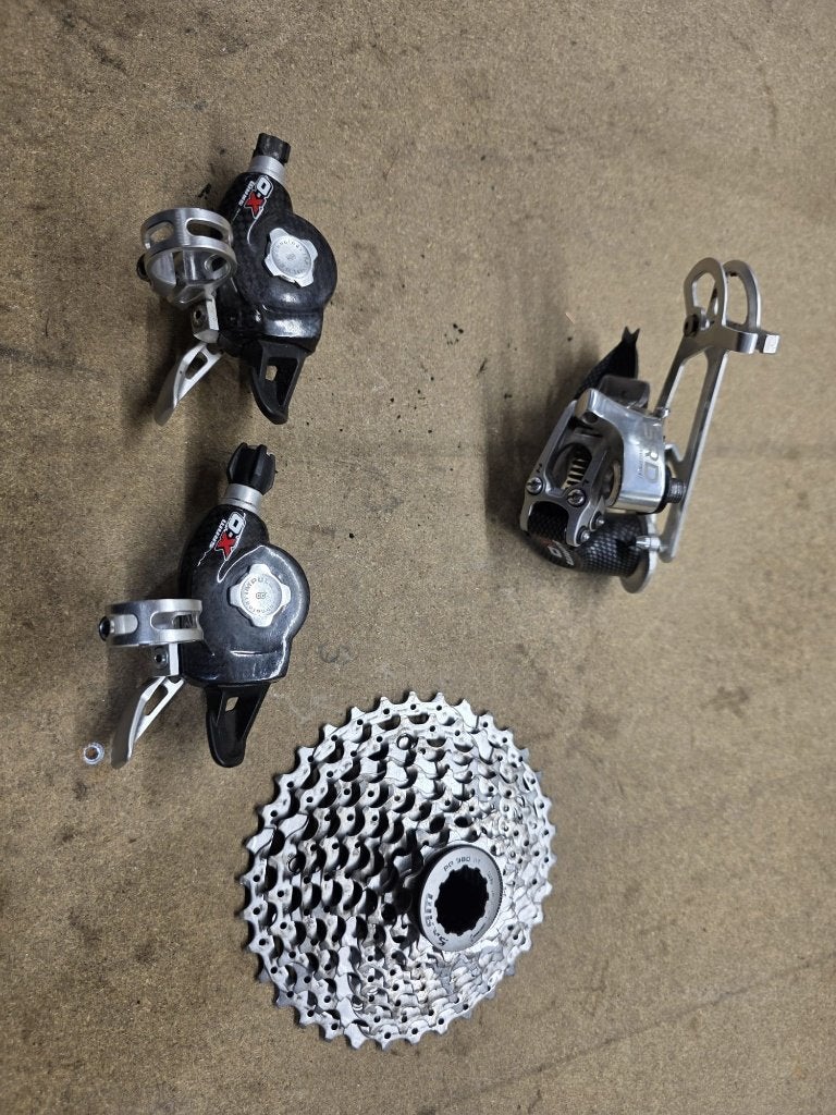 SRAM X0 Gripshift Shifters en Cassette, Ophalen of Verzenden, Zo goed als nieuw, SRAM, Derailleur of Ketting