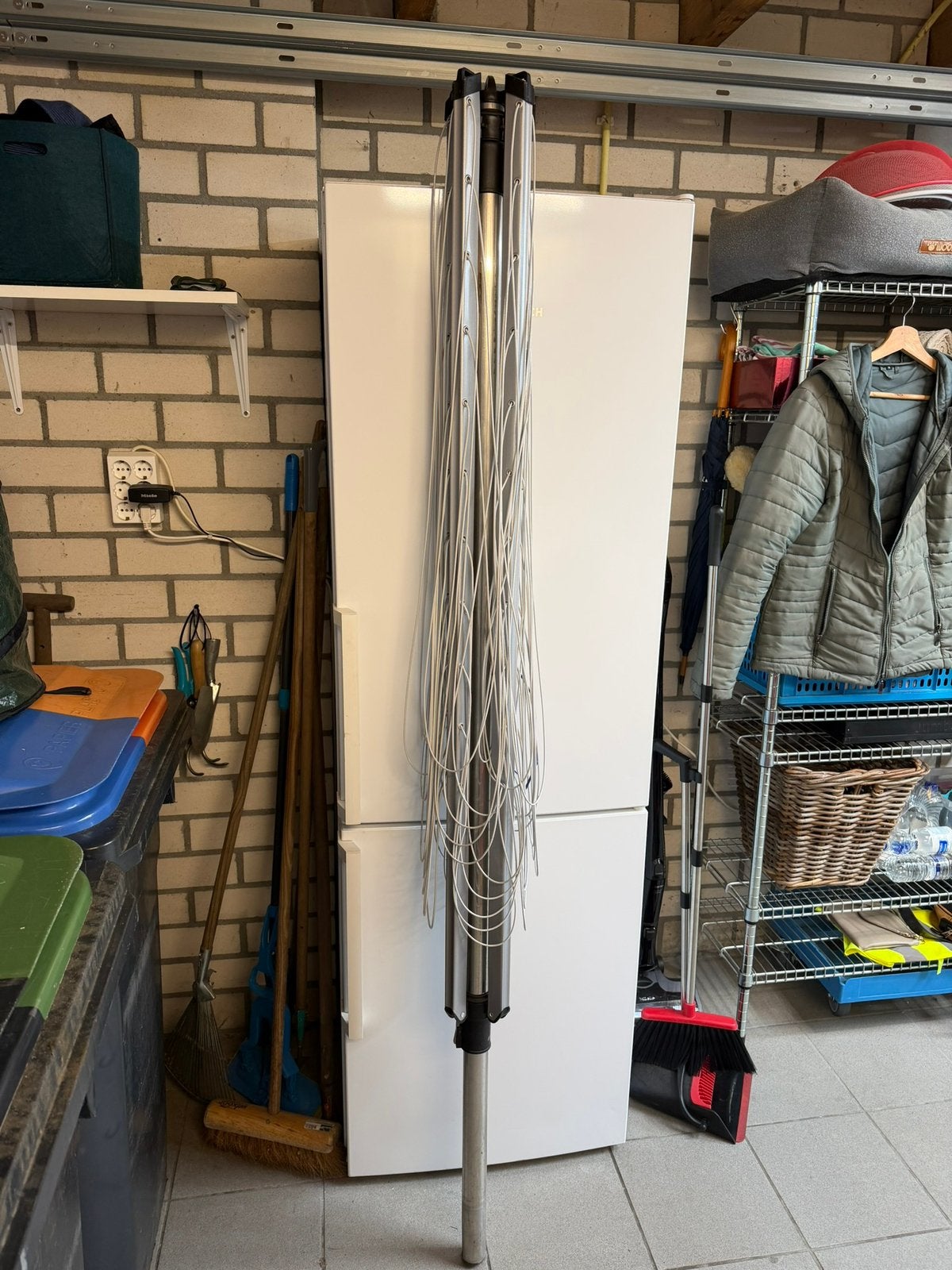 Brabantia droogmolen met nieuwe grond pin, Ophalen, Zo goed als nieuw, Droogmolen