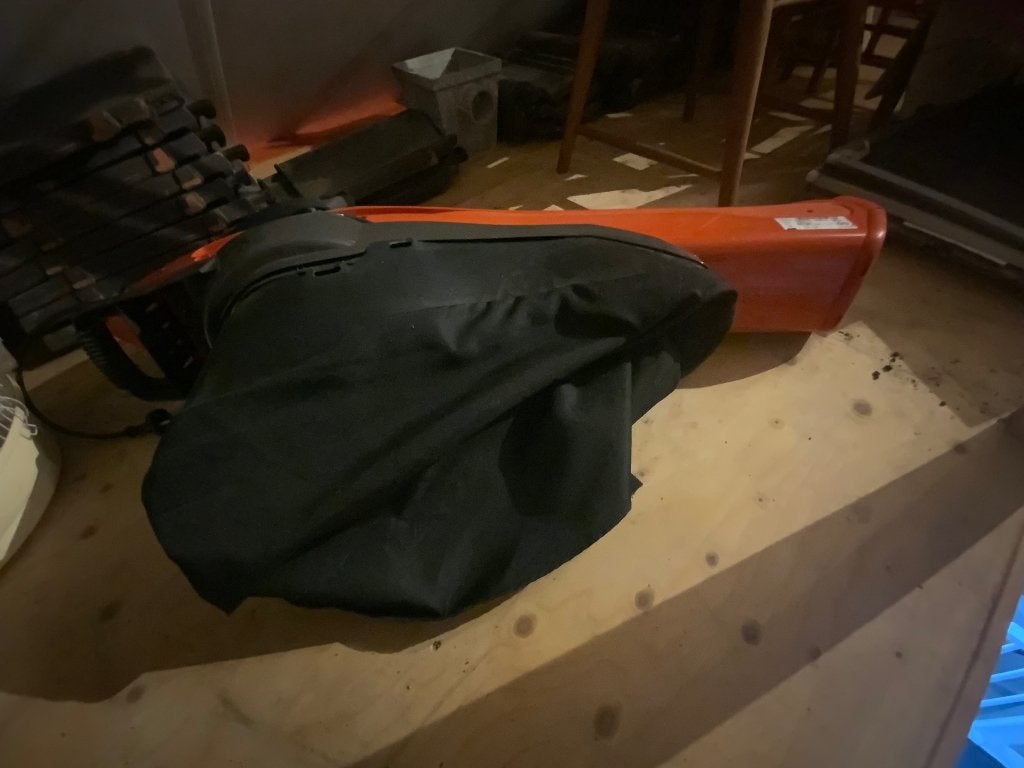 Flymo Bladblazer -zuiger, Ophalen, Gebruikt, Met opvangzak, Handgedragen
