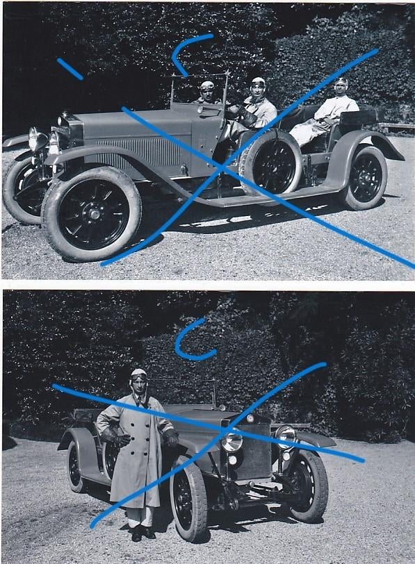 Fiat oldtimer sportwagen foto lot 2 stuks, 1960 tot 1980, Verzenden, Foto, Zo goed als nieuw
