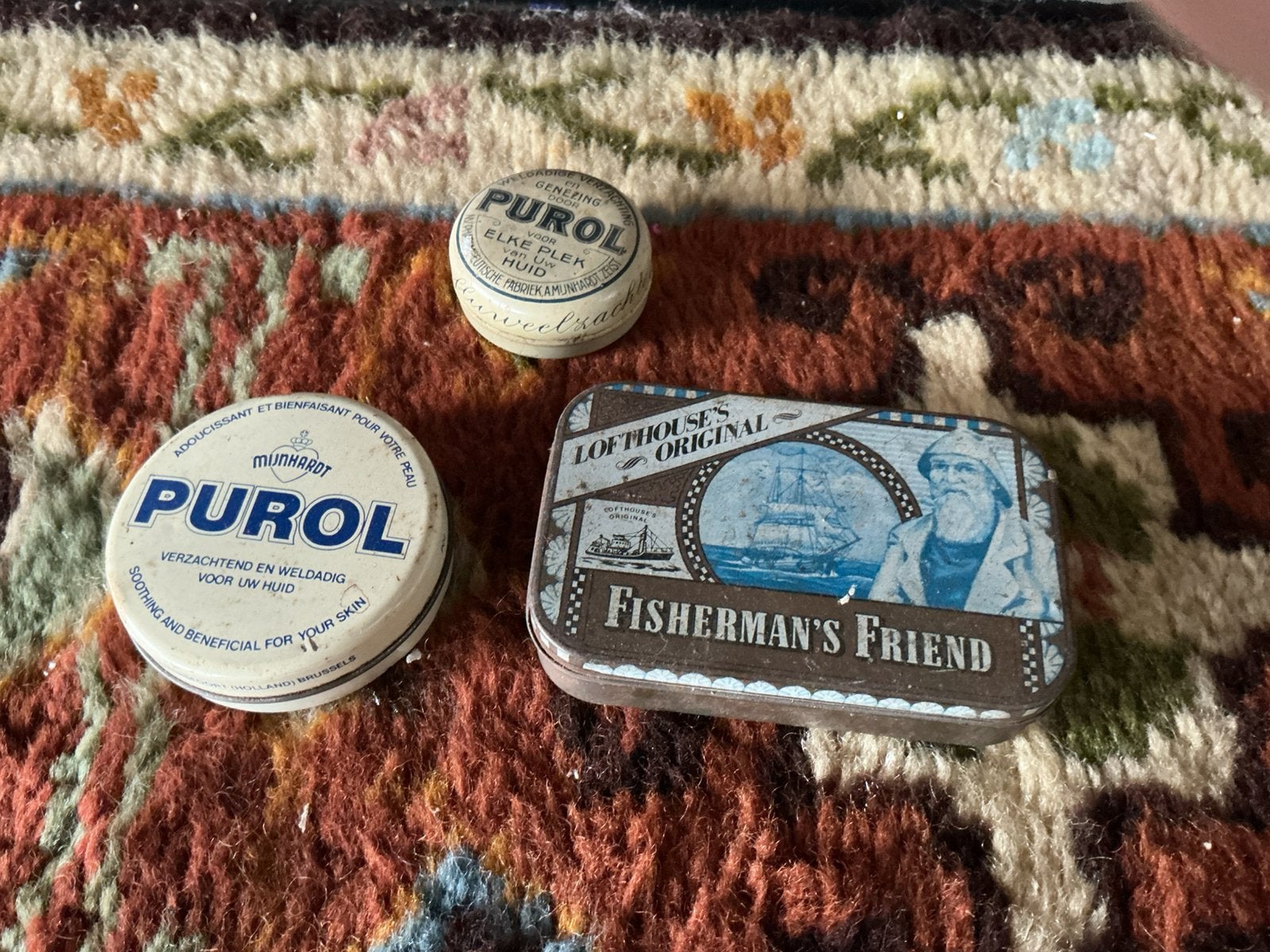 3 oude blikjes bieden, Ophalen of Verzenden, Zo goed als nieuw, Overige