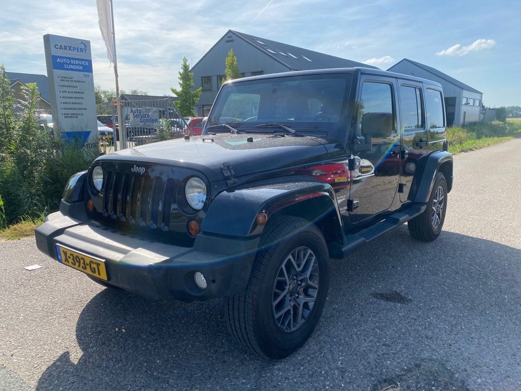 Jeep Wrangler Unlimited 3.8 Sahara, Auto's, Jeep, Euro 5, Gebruikt, Zwart, Bedrijf