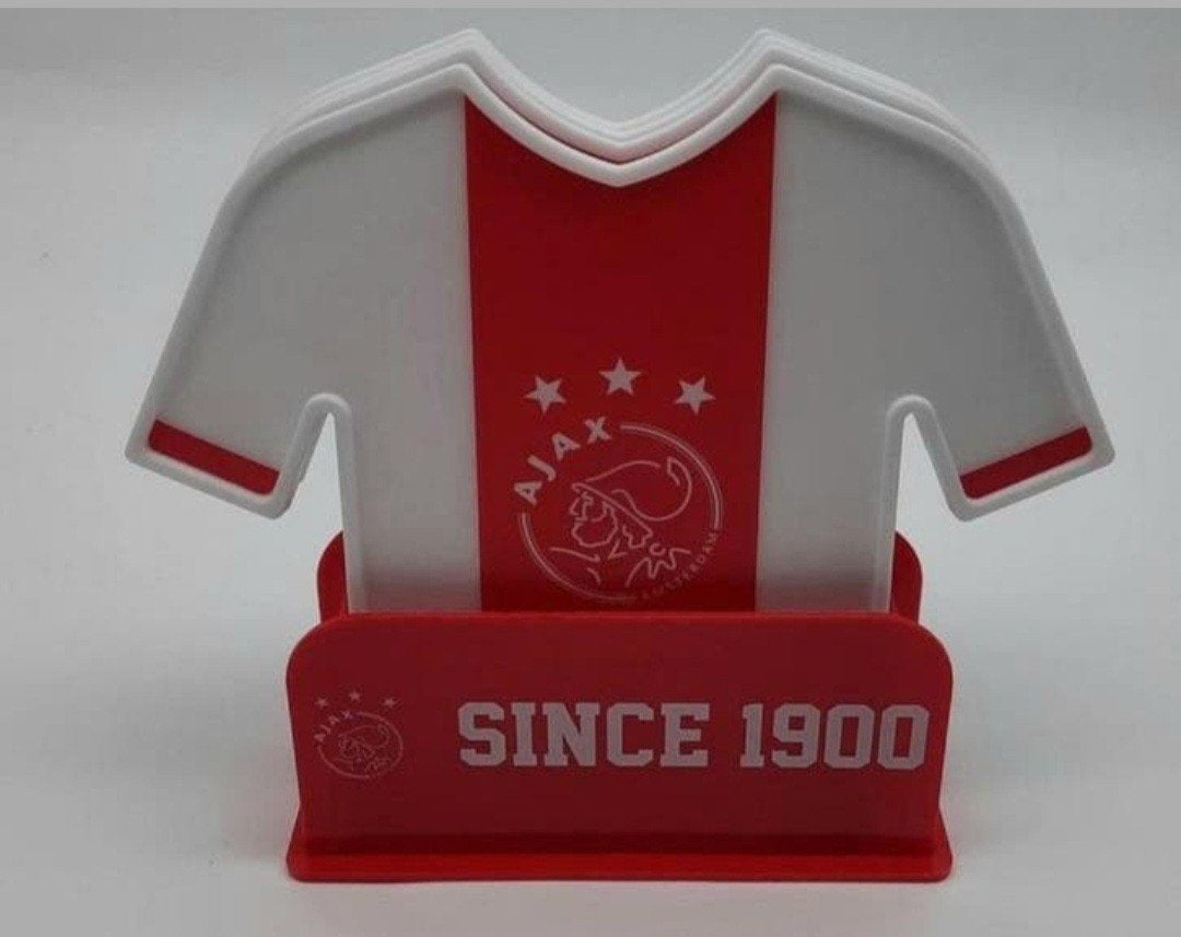 Ajax Ontbijt bordjes in de vorm van een Ajax voetbalshirt, Ophalen of Verzenden, Nieuw, Ajax, Overige typen