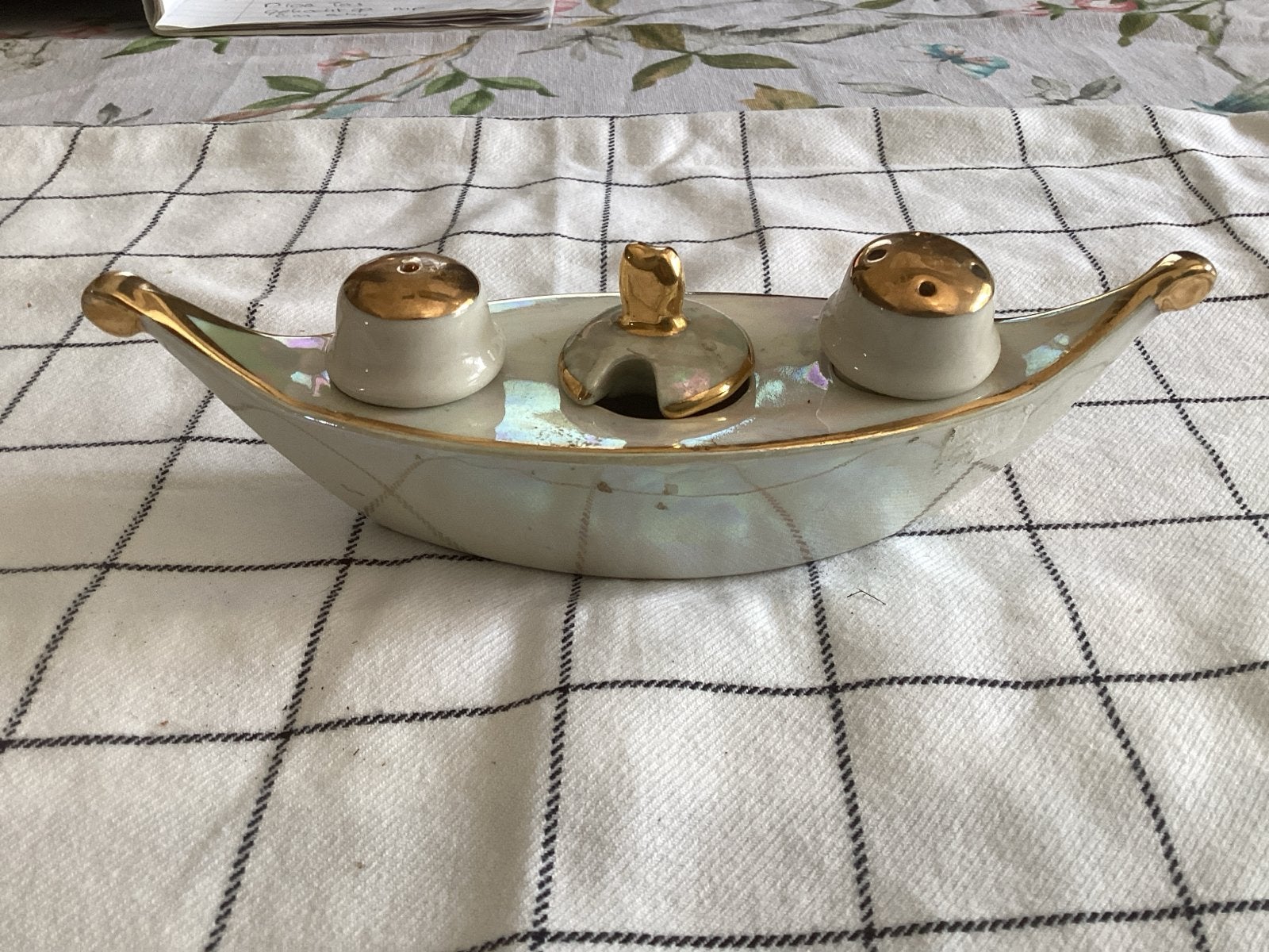 Brocante Peper- en Zoutstelletje uit Frankrijk, Ophalen of Verzenden