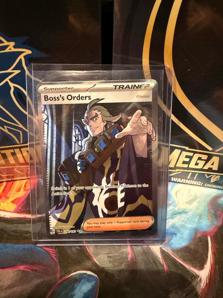 Pokemon TCG Boss's Orders Ghetsis Full Art 248/193, Ophalen of Verzenden, Zo goed als nieuw, Losse kaart