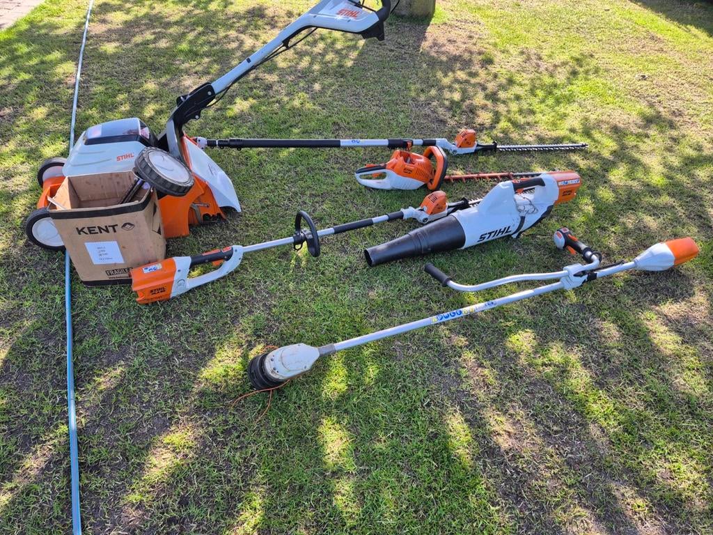 Stihl accu machines, Ophalen, Gebruikt