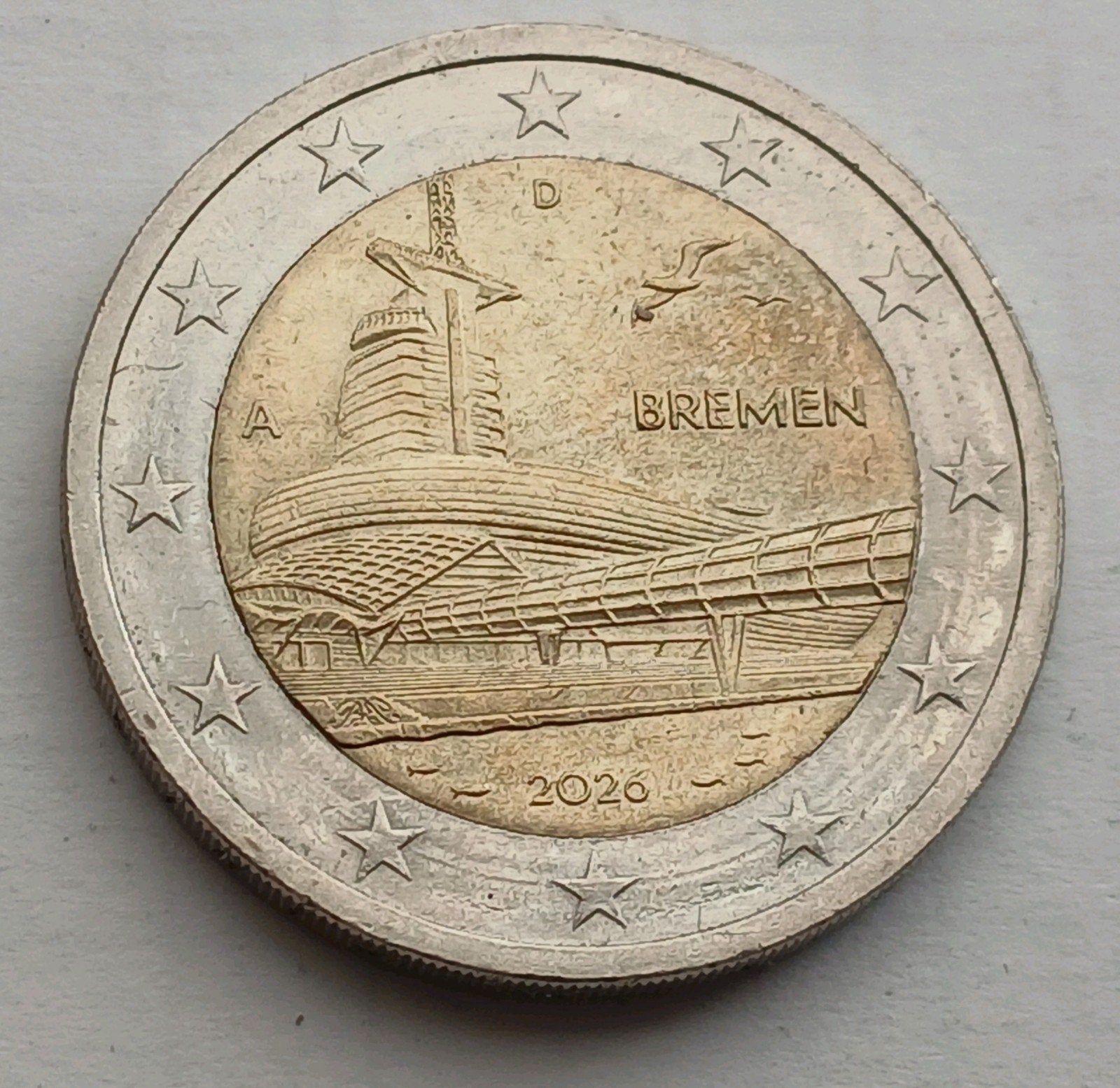 Duitsland 2 Euro 2026A Bremen Nieuwe Euromunt Schaars UNC-, Ophalen of Verzenden, Duitsland, 2 euro