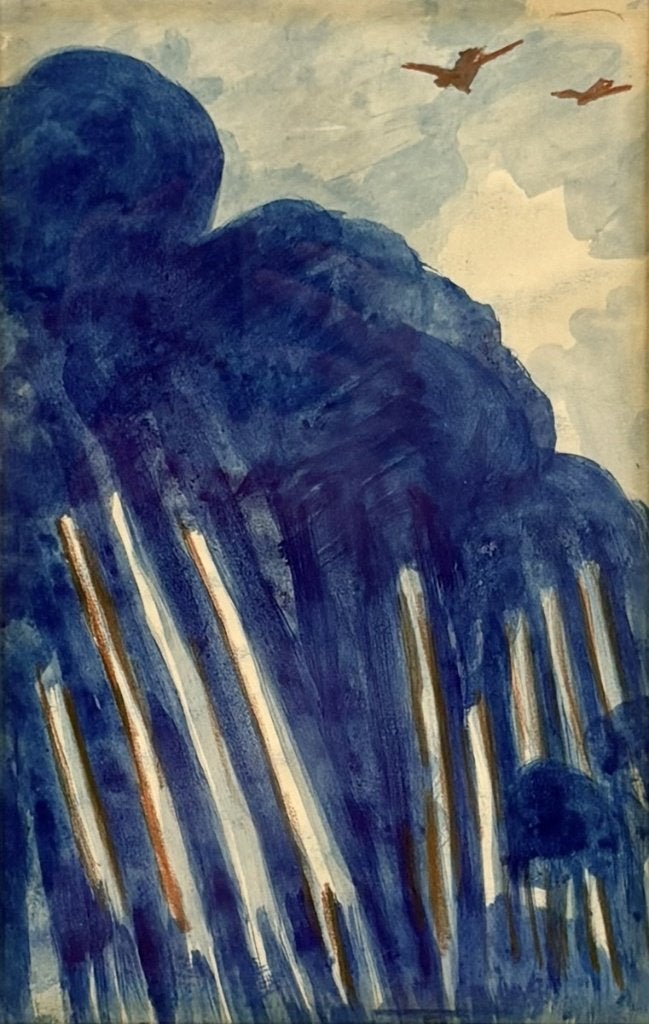 1161. Aquarel, Merric Boyd – abstracte compositie, 20e eeuw