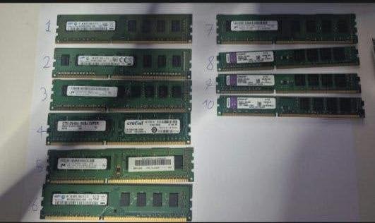 diverse ddr3 ram geheugensticks, Ophalen of Verzenden, Zo goed als nieuw, DDR3, Desktop