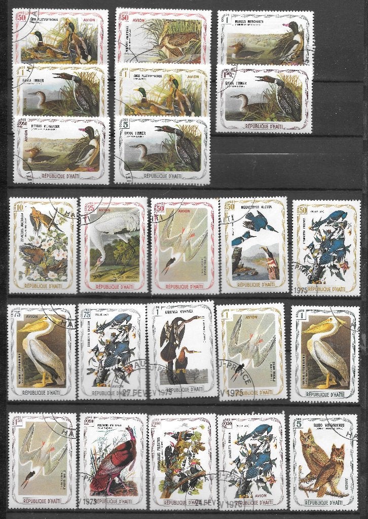 Haiti 1975 Vogels, Verzenden, Gestempeld, Midden-Amerika
