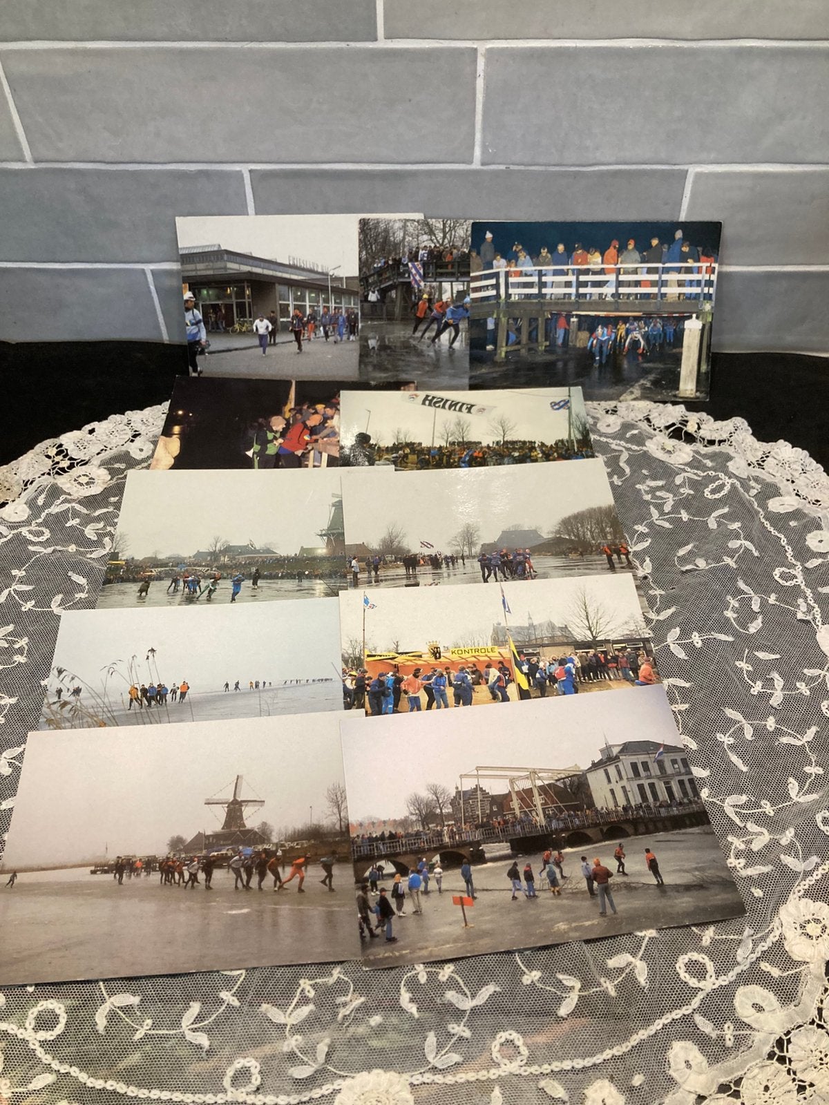Serie ansichtkaarten Elfstedentocht 1985 (160925), Ophalen of Verzenden, 1980 tot heden, Ongelopen, Sport en Spel
