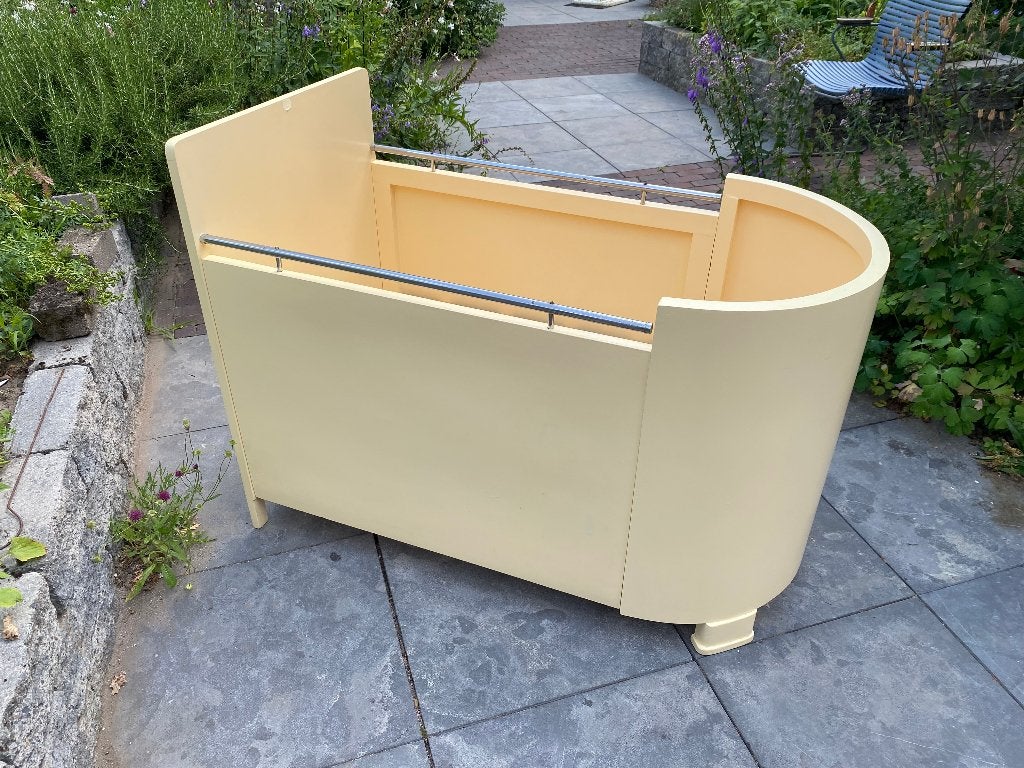 Antiek Art Deco Babybedje Bed – Demontabel (ca 1920), Ophalen