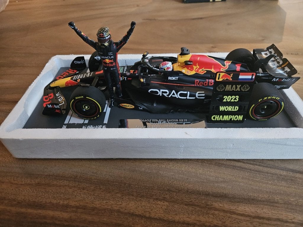 F1 schaalmodel Max verstappen Qatar GP 2023 1:18 World, Ophalen of Verzenden, Nieuw, Formule 1