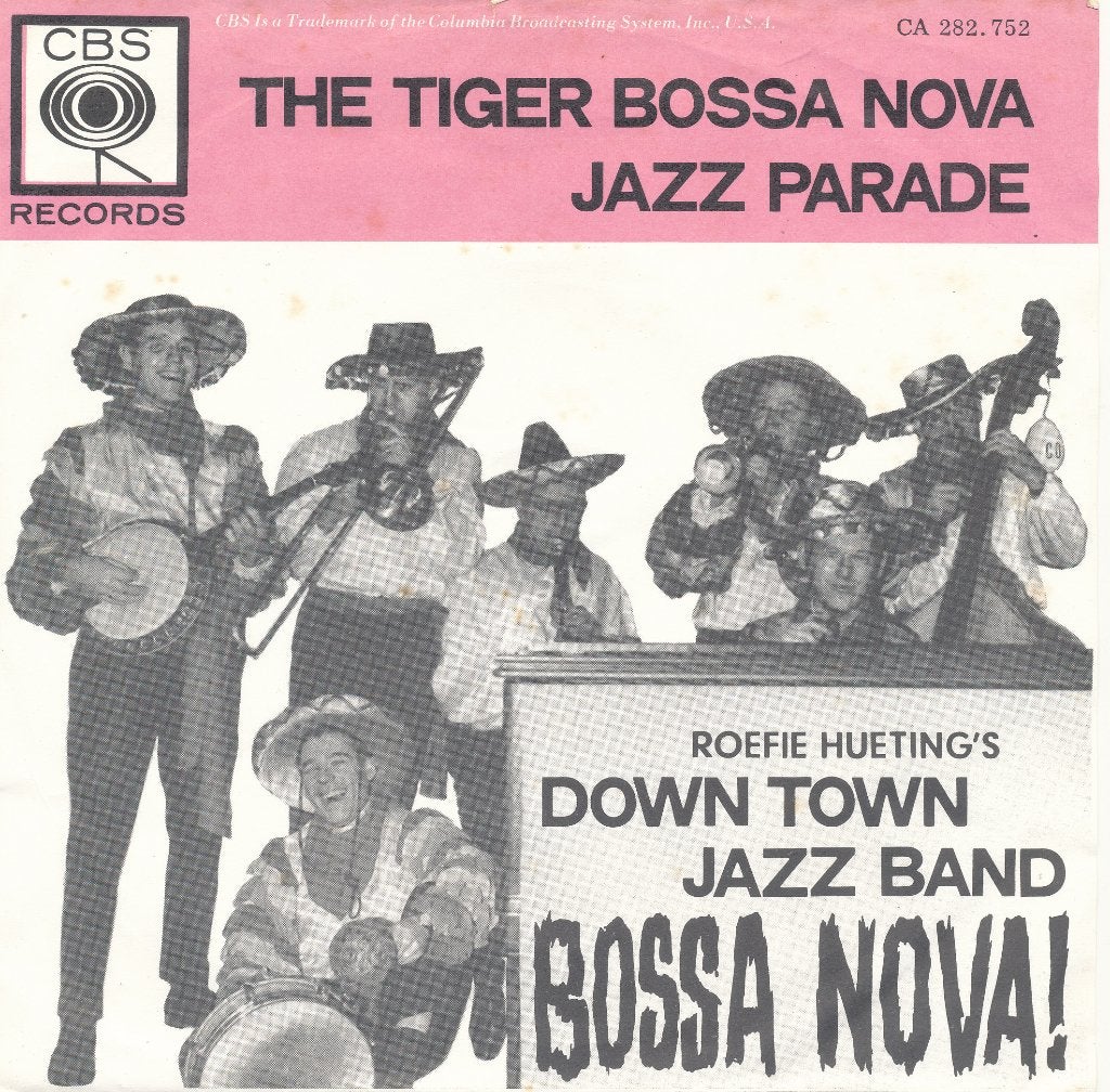 Down Town Jazz Band - The tiger Bossa Nova / Jazz parade, Cd's en Dvd's, Vinyl Singles, Gebruikt, 7 inch, Single, Ophalen of Verzenden
