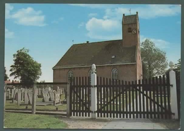 Veenwouden (Frl.) - de Ned.Herv.Kerk met begraafplaats - Ong, Ophalen of Verzenden, 1980 tot heden, Ongelopen, Friesland