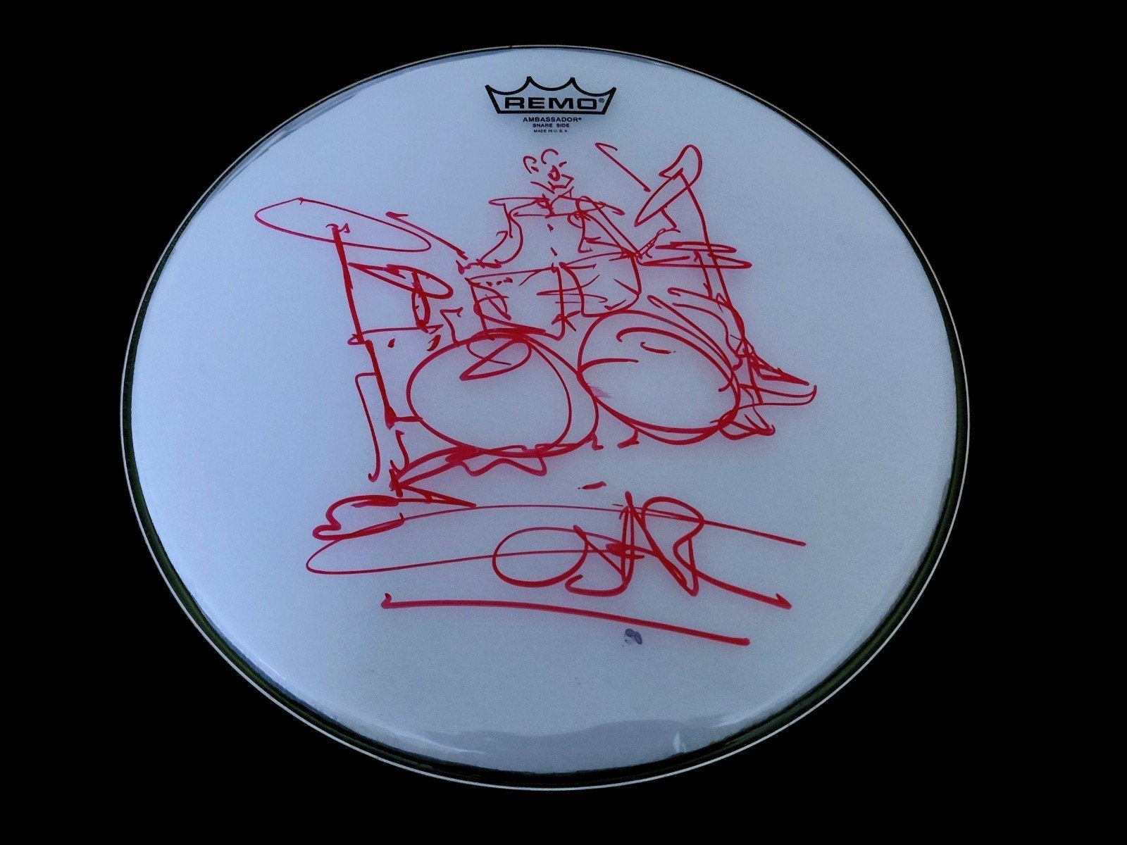 golden earring gesigneerd ( Cesar Zuiderwijk  drumvel ), Ophalen of Verzenden, Nieuw, Gesigneerd