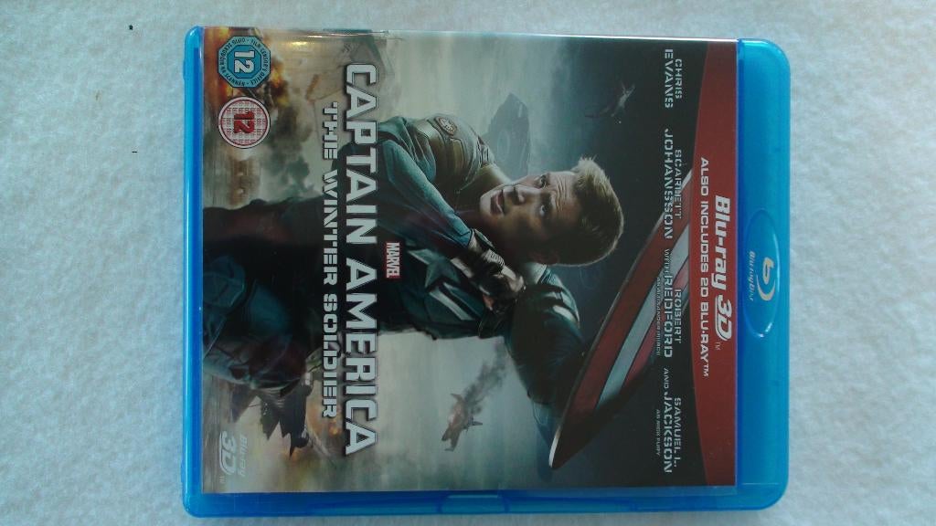 Captain America the winter soldier Marvel blu ray, Ophalen of Verzenden, Zo goed als nieuw, Actie