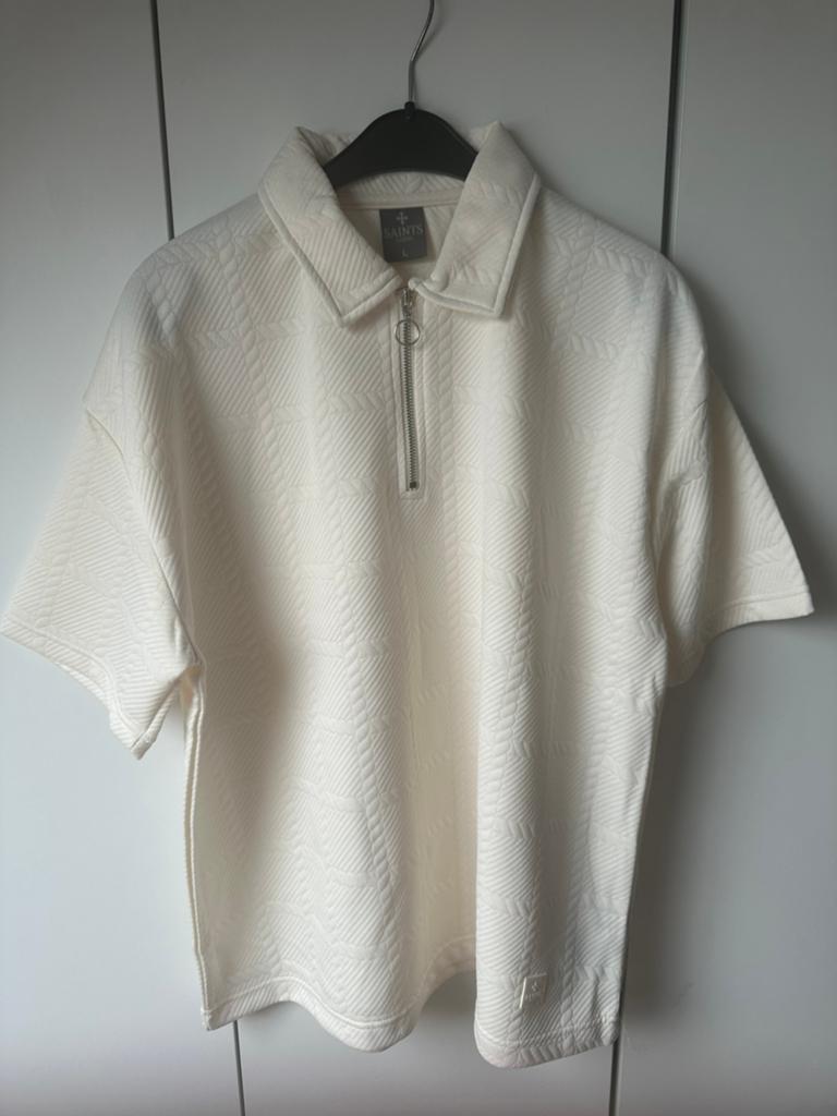 Saints studio Shirt, Kleding | Heren, Polo's, Ophalen, Zo goed als nieuw, Maat 56/58 (XL), Beige