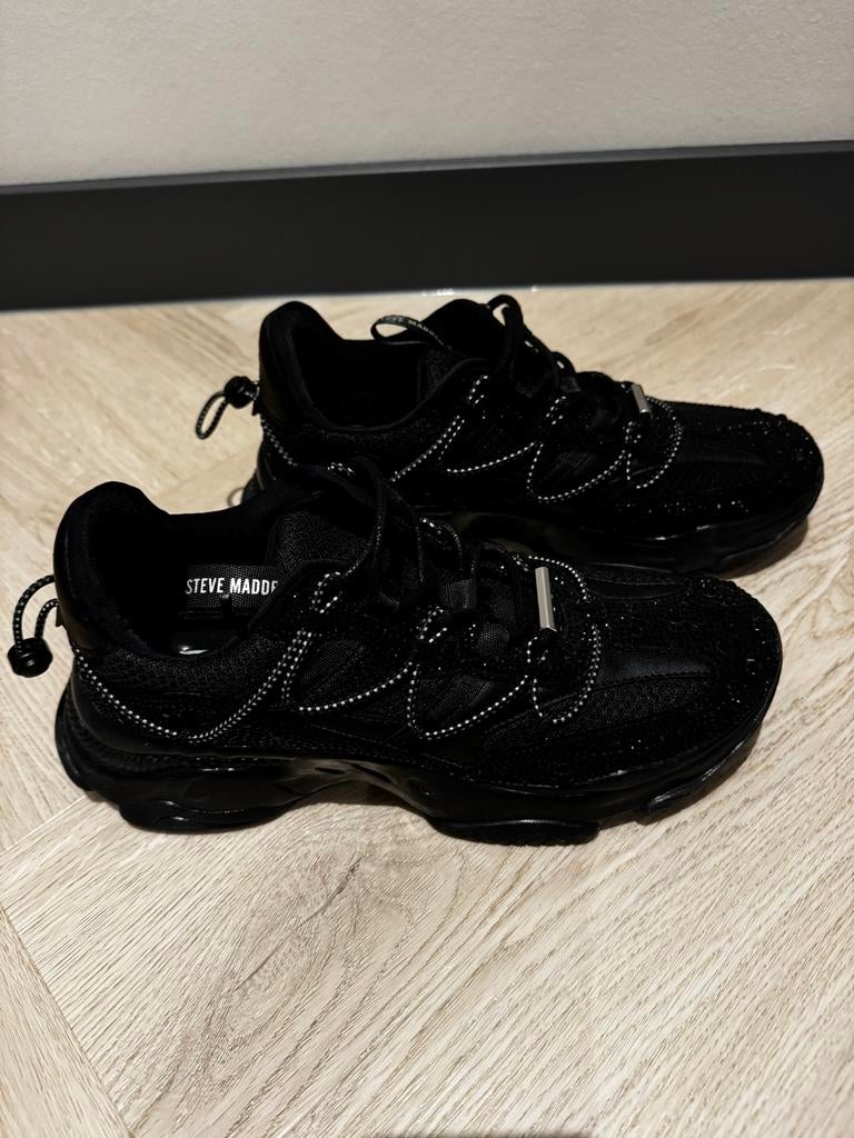 Steven Madden Magneto RE Zwarte Sneakers, Ophalen of Verzenden, Zo goed als nieuw, Zwart, Sneakers of Gympen