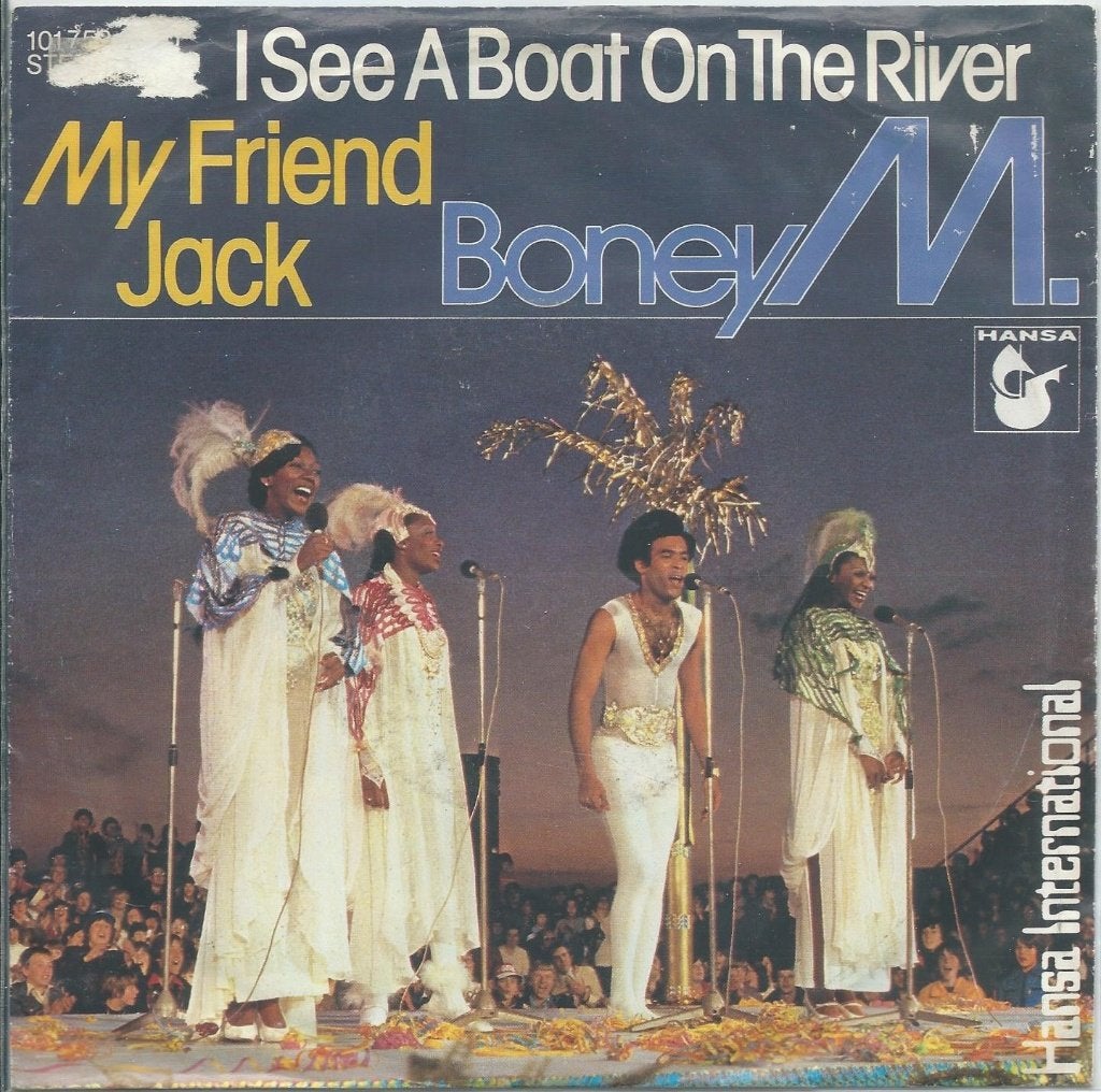 Vinyl Single Boney M., Ophalen of Verzenden, Gebruikt, Pop