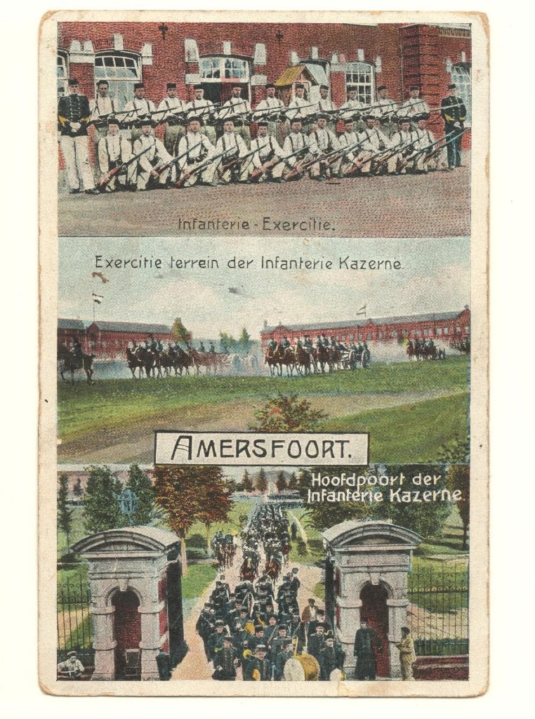Twee kaarten Amersfoort, Ophalen of Verzenden, Voor 1920, Gelopen, Utrecht