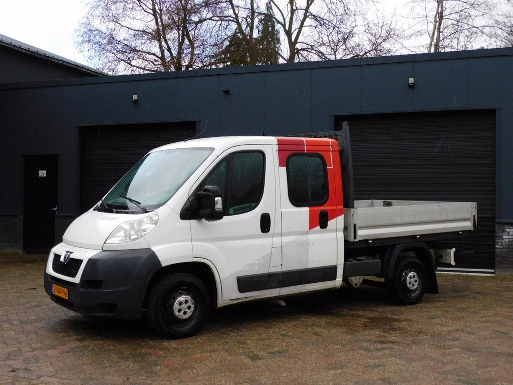 Peugeot Boxer 333 2.2 HDI L2 DC 1e EIGENAAR! AIRCO! 7-PERSOO, Auto's, Peugeot, Voorwielaandrijving, Euro 5, Gebruikt, Zwart